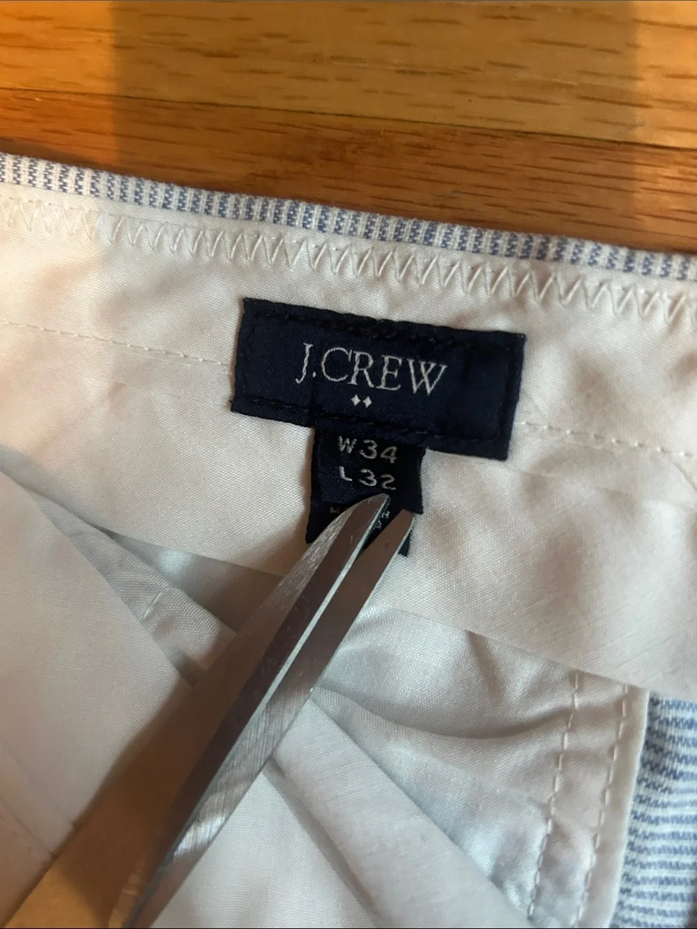 Vintage J. Crew linen pants 34x32 slim Bedford pant